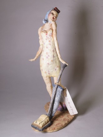 #1552  Resin Figure "I want to break free" by Grant Palmer, circa 1990s **SOLD** September 2017