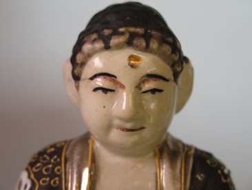 #1569  Japanese Satsuma style Buddha, circa 1900 - 1930  ** Sold**  May 2018