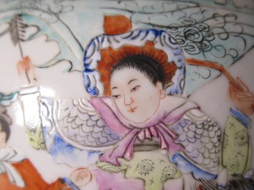 #1571  Chinese Famille Rose Porcelain Jar, circa 1870-1920  Sold in our Liverpool shop - June 2018 / 利物浦店内售出 - 2018年6月