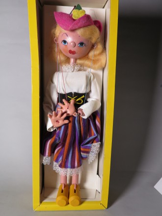 #1566  1960s Pelham Puppet - "Mitzi" - Boxed  **SOLD** December 2017