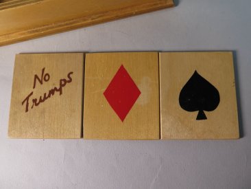 #1692  "No Trumps" Playing Cards Box, circa 1950s - 1960s  **Sold**  September 2018