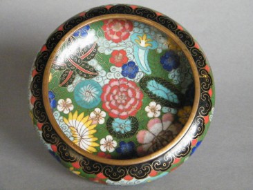 #0731  Chinese Millefleur Cloisonne Bowl Guangxu Reign (1875-1908)  **Sold**  to China - March 2012 售至中国 - 2012 年3月