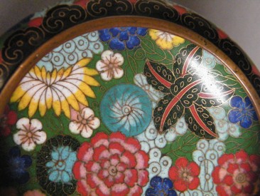 #0731  Chinese Millefleur Cloisonne Bowl Guangxu Reign (1875-1908)  **Sold**  to China - March 2012 售至中国 - 2012 年3月