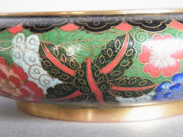 #0731  Chinese Millefleur Cloisonne Bowl Guangxu Reign (1875-1908)  **Sold**  to China - March 2012 售至中国 - 2012 年3月