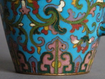 #0151  Rare Early 18th Century Chinese Cloisonne Enamel Ewer  **Price on Request**