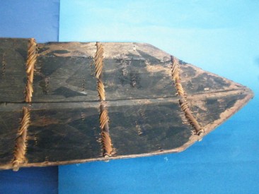 #1149 Large Dayak Headhunter's War Shield from Borneo, circa 1850-1920  **Price on Request**