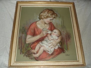 #0171 Dorothy Colles Pastel Portrait circa 1963 - signed