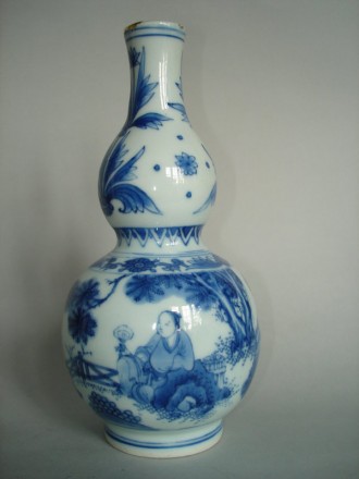 #0189  Chinese Late Ming Double Gourd vase, Chongzhen Reign (1628-1644) **Sold** November 2008 已售 - 2008年11月