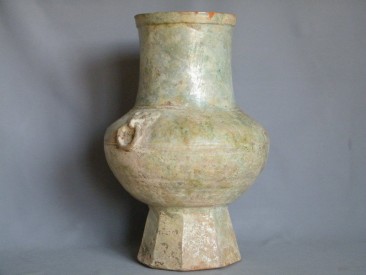 #0608  Large Chinese Han Dynasty Hu Vase (206 BC to AD 220)