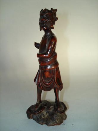 #0039 Chinese Carved Wood Figure of Kuixing - Kangxi Reign (1662-1722) **Sold** to USA  October 2007 售至美国 - 2007年10月