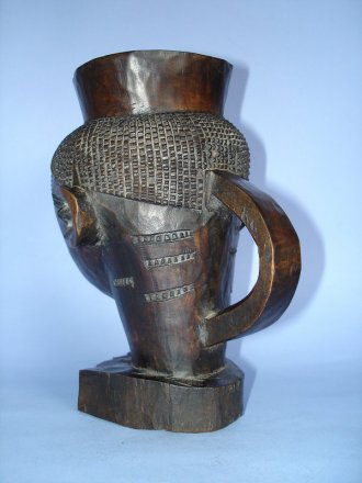 #0021  Early 20th Century Kuba Palm Wine Cup from the Congo