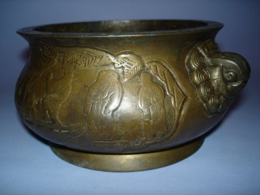 #0094 18th/19th Century Chinese Bronze Censer **Sold**to Germany - May 2010 售至德国 - 2010年5月