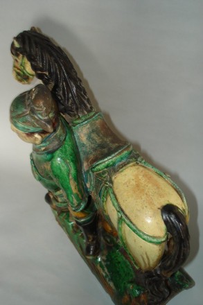 #0342  Ming Dynasty Roof Ridge Tile Horse & Groom (1368 -1644) *Price on Request*