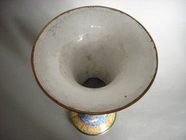 #0400  Rare 18th Century Chinese Enamel Vase - Gu - Qianlong  **SOLD** to China - November 2010 售至中国 - 2010年11月