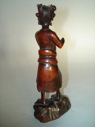 #0039 Chinese Carved Wood Figure of Kuixing - Kangxi Reign (1662-1722) **Sold** to USA  October 2007 售至美国 - 2007年10月