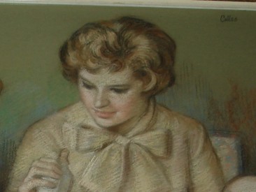#0033 Signed Dorothy Colles (1907-2003) Pastel Drawing -1965