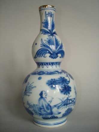 #0189  Chinese Late Ming Double Gourd vase, Chongzhen Reign (1628-1644) **Sold** November 2008 已售 - 2008年11月