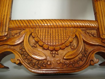 #1531  Early 19th Century Carved Chinese Export Mirror Frame  **Sold** to China - July 2011 售至中国 - 2011年7月