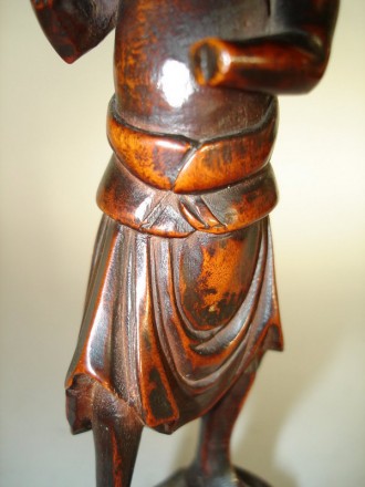 #0039 Chinese Carved Wood Figure of Kuixing - Kangxi Reign (1662-1722) **Sold** to USA  October 2007 售至美国 - 2007年10月