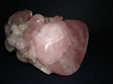 #0022  Large Chinese Rose Quartz Brushpot, 19th Century  **Sold**  to Australia - January 2011 售至澳大利亚 - 2011年1月