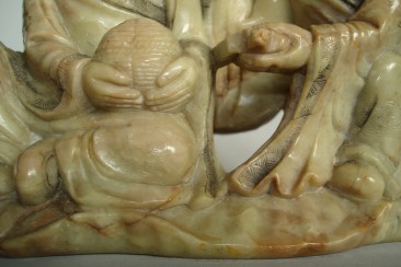 #0326  Rare 17th Century Chinese Soapstone Carving 'Hehe Erxian' **Sold** to Taiwan - May 2011 售至台湾 - 2011年5月