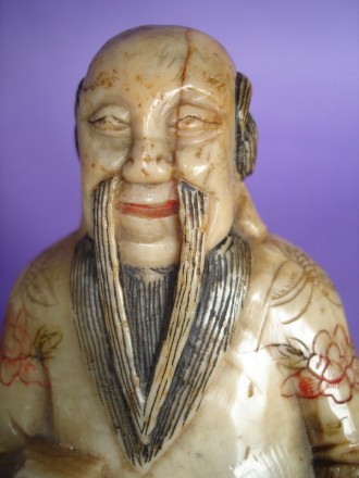 #0124 18th/19th Century Chinese Soapstone Carving of Zhong Hanli **Sold** to Taiwan - May 2011 售至台湾 - 2011年5月