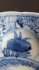 #1741 Small Blue and White Chinese Export Saucer Dish , Kangxi reign (1662-1722) 清康熙 外销青花人物菱口碟  **SOLD** 2021