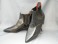 #0196 Original Leather Italian Style Cuban Heeled Winkle Picker Boots, circa 1960, Size 2  **Sold** to The Netherlands March 2020