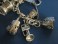 #0820 Silver Charm Bracelet - Music Themed - 24 Charms - circa 1965 **SOLD**