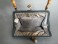 #0920 Grey Leather Ladies Handbag, circa 1948-1955 **SOLD**