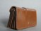 #0930 Ladies Art Deco Style Brown Leather Purse, with Magic Wallet, circa 1950s **SOLD**