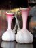 #1742  Pair of Victorian Enamelled Vases, circa 1880-1890  **SOLD** August 2018