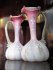 #1742  Pair of Victorian Enamelled Vases, circa 1880-1890  **SOLD** August 2018