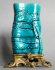 #1848  Fine & Rare Chinese Turquoise Glazed  Brush Pot & Ormolu Stand, circa 1700-1730  *Price on Request*