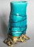 #1848  Fine & Rare Chinese Turquoise Glazed  Brush Pot & Ormolu Stand, circa 1700-1730  *Price on Request*