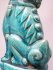 #1745 Rare Chinese Turquoise Enamelled Buddhist Guardian Lion，17th /18th Century