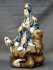 #1753 Rare Japanese Porcelain Figure Kannon with Dragon, Meiji (1868 - 1911)     **SOLD** to USA,  2021