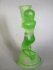 #1809 Green Glass Art Deco Candle Holder, circa 1930s **SOLD** 2020