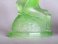 #1809 Green Glass Art Deco Candle Holder, circa 1930s **SOLD** 2020