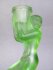 #1809 Green Glass Art Deco Candle Holder, circa 1930s **SOLD** 2020