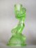 #1809 Green Glass Art Deco Candle Holder, circa 1930s **SOLD** 2020