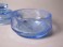 #1525   Art Deco Blue Glass Trinket Box **SOLD** August 2017