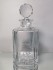 #1560 Late 20th Century Bohemian Glass Lead Crystal Decanter "Audentes Fortuna Luvat"  **Sold** 2018