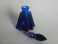 #0579 Art Deco Cobalt Blue Perfume Bottle, circa 1920-1940 "SOLD"