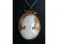 #0247 Carved Neo-Classical Style Cameo Pendant on Silver Chain circa 1890 - 1910 **SOLD**