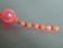 #0362 1960s Pink Plastic Necklace - Unused **SOLD**