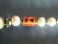 #0432 1930s Art Deco Faux Pearl Bakelite & Carved Carnelian Necklace  **SOLD**  2019