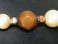 #0432 1930s Art Deco Faux Pearl Bakelite & Carved Carnelian Necklace  **SOLD**  2019