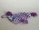 #0969 Victorian Lady's Purple Beaded Crocheted Purse, circa 1875