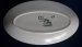 #1851 Hand Painted Radford  Pottery Oval Dish, circa 1940s - 1950s